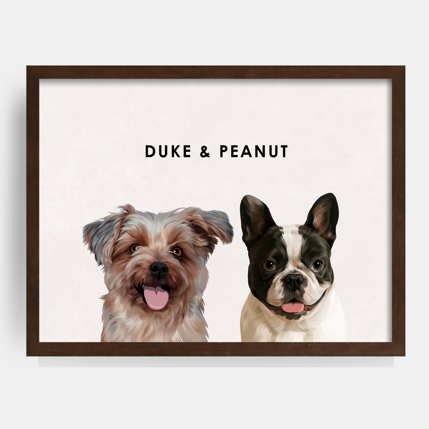 Modern 2 Pet Portrait