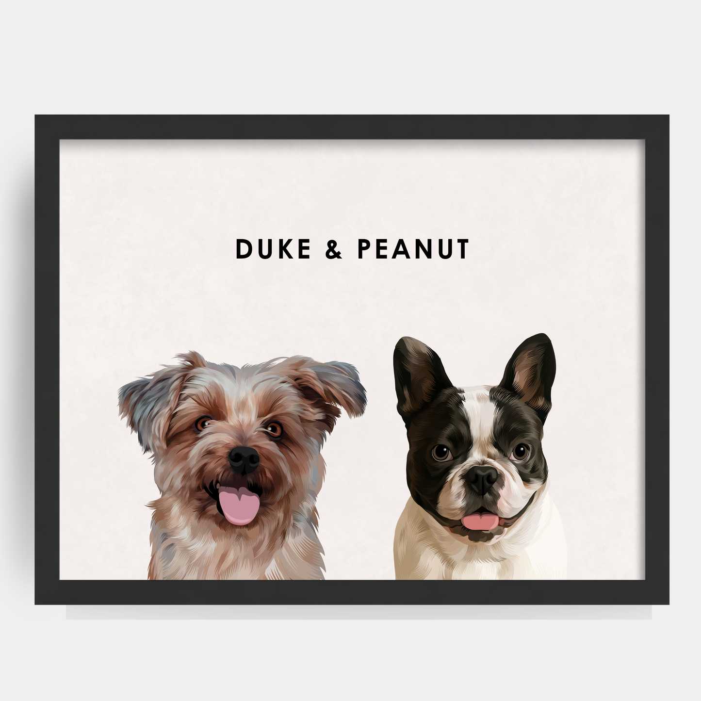 Modern 2 Pet Portrait