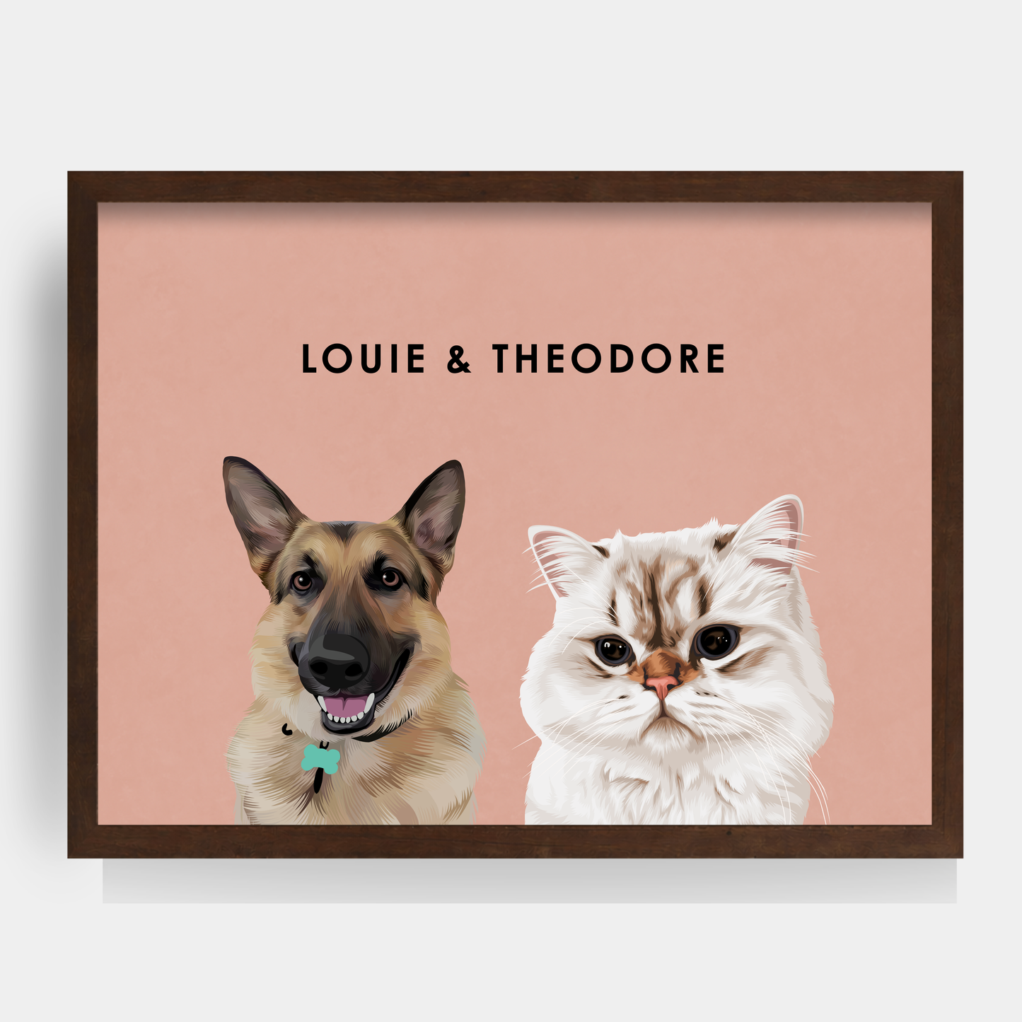 Modern 2 Pet Portrait