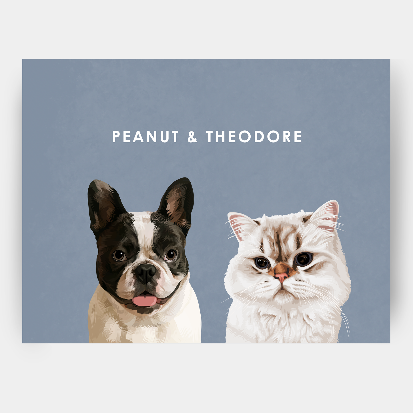 Modern 2 Pet Portrait