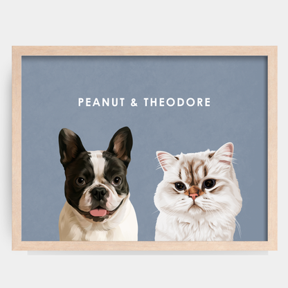 Modern 2 Pet Portrait