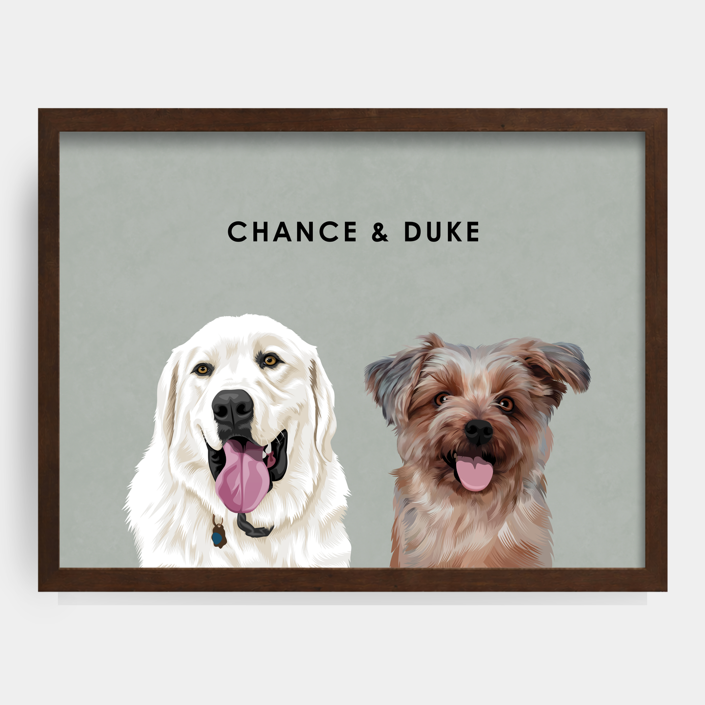 Modern 2 Pet Portrait