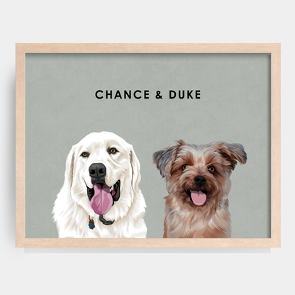 Modern 2 Pet Portrait
