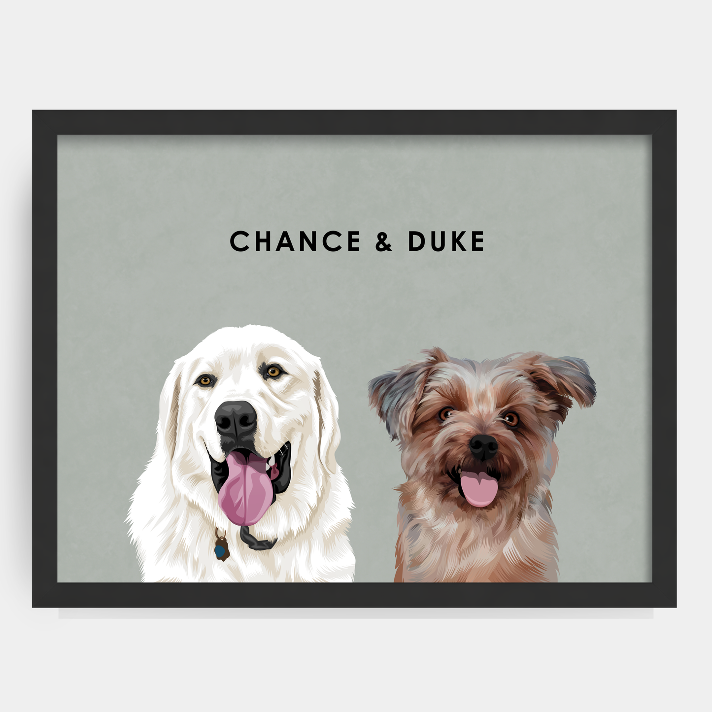 Modern 2 Pet Portrait