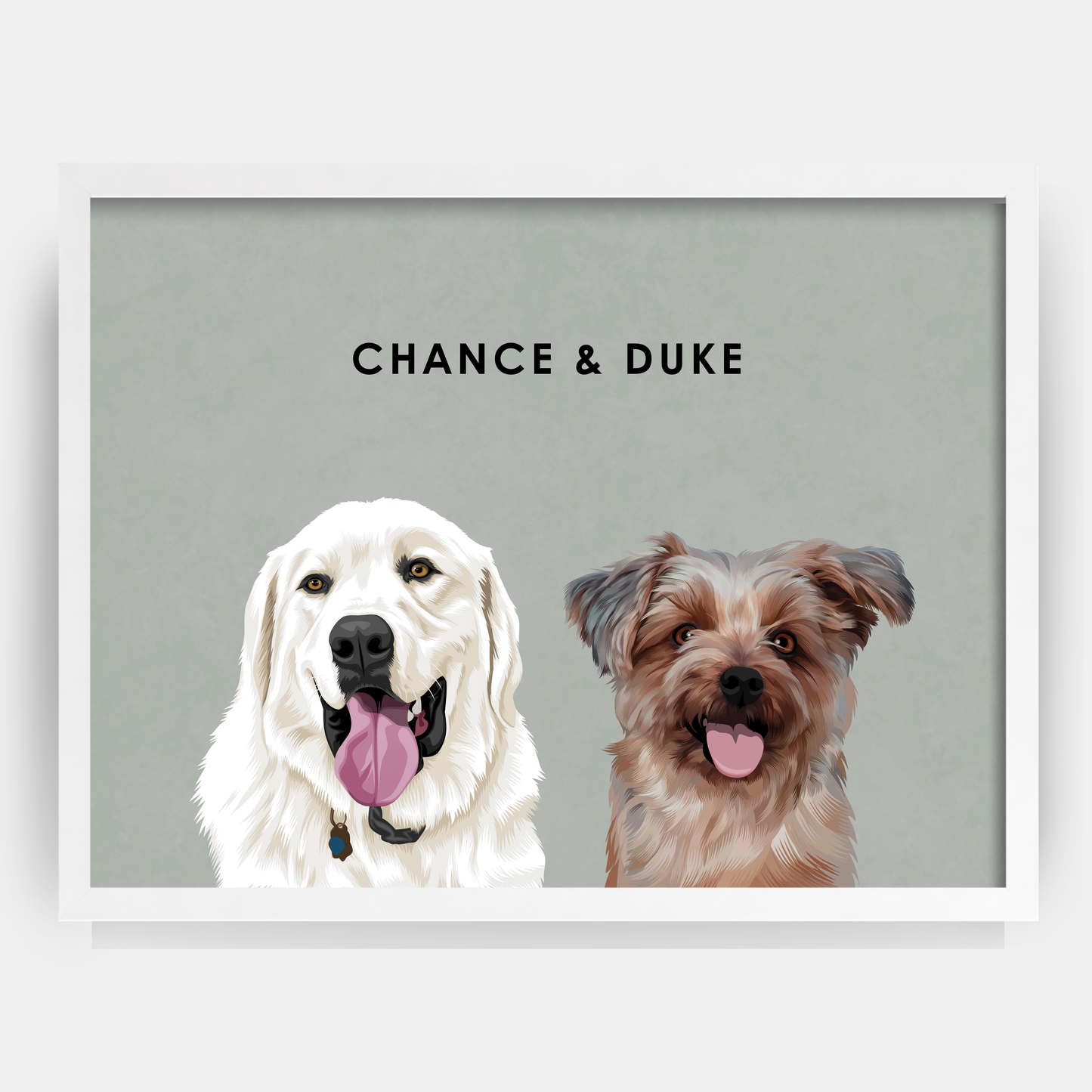 Modern 2 Pet Portrait