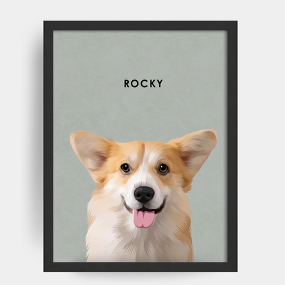 Modern 1 Pet Portrait