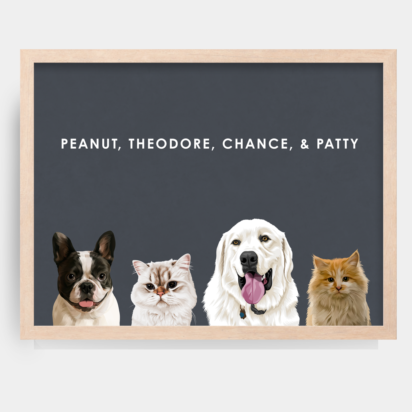 Modern 4 Pet Portrait