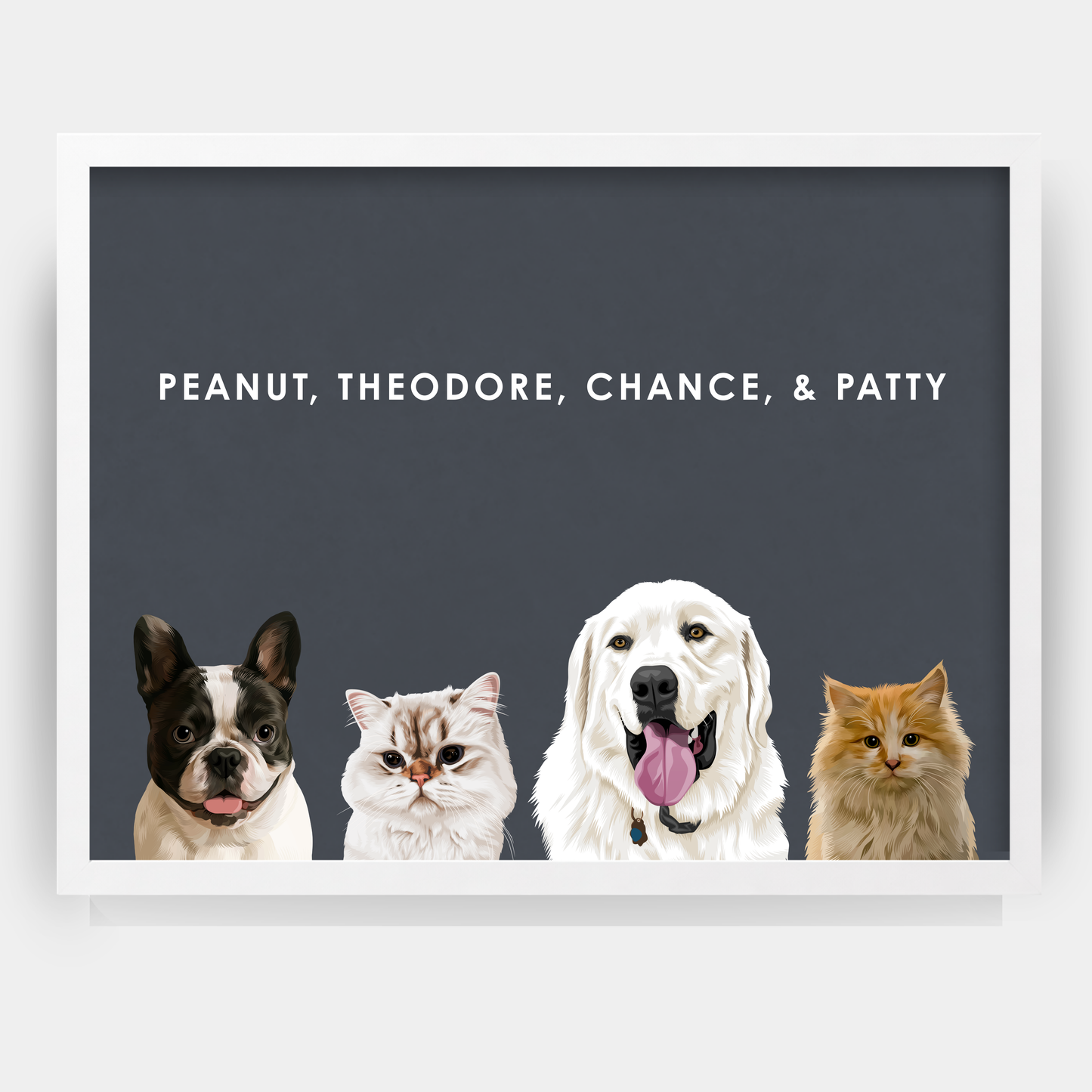 Modern 4 Pet Portrait